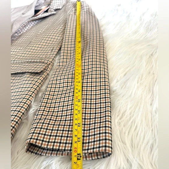 La Ligne Plaid Print Blazer NWT Size 14 & 10 - Picture 10 of 14